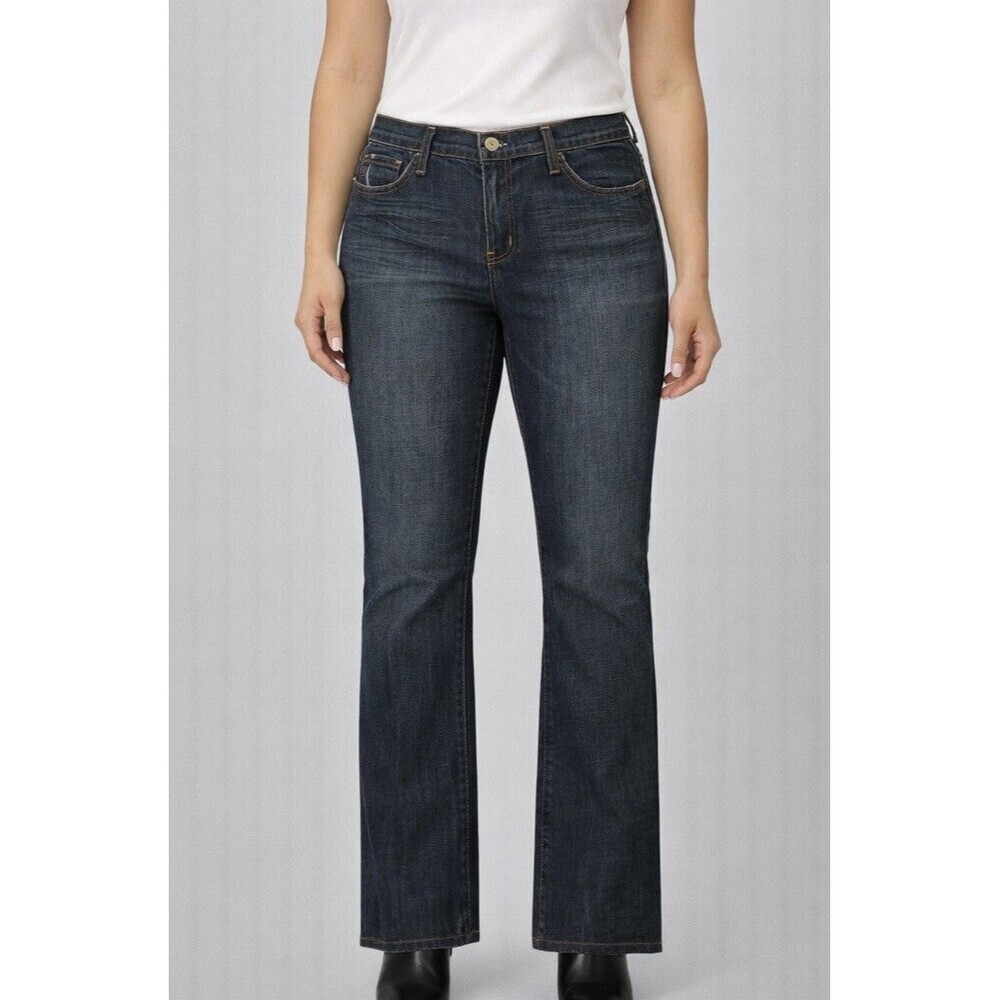Express X2 Denim Laboratory Womens W31 Boot Cut Jeans 98% Cotton 2% Spandex USA